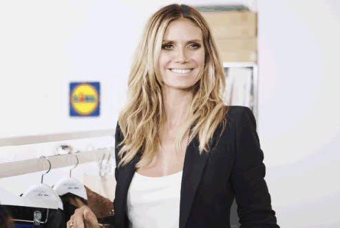 heidi klum, lidl, fashion