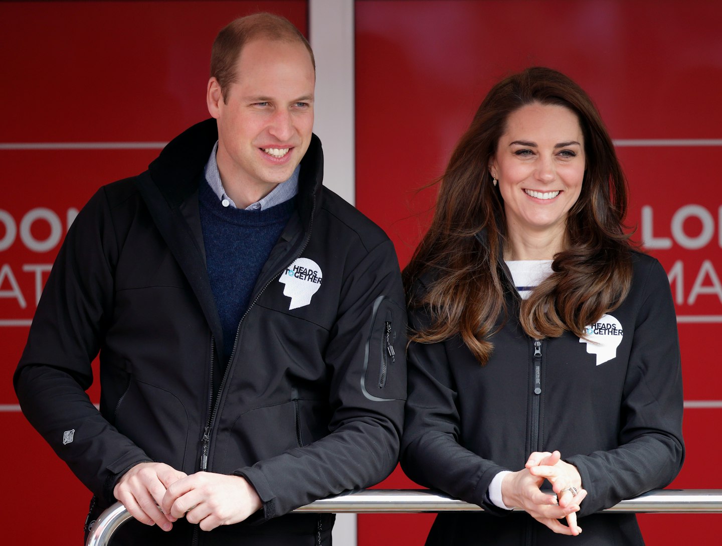 Kate Middleton and Prince William attend the London Marathon