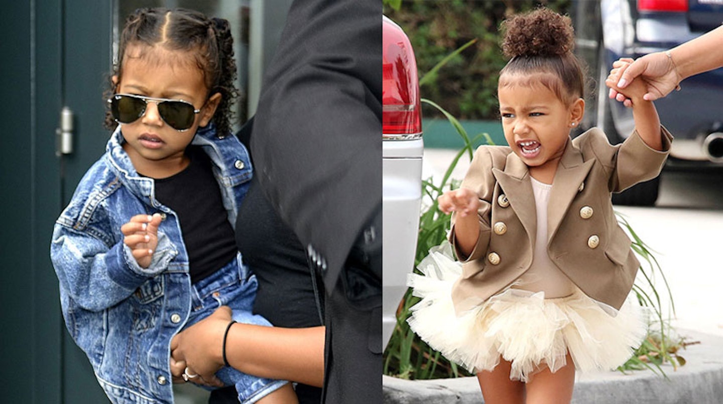 north west style fashion kim kardashian kanye west baby