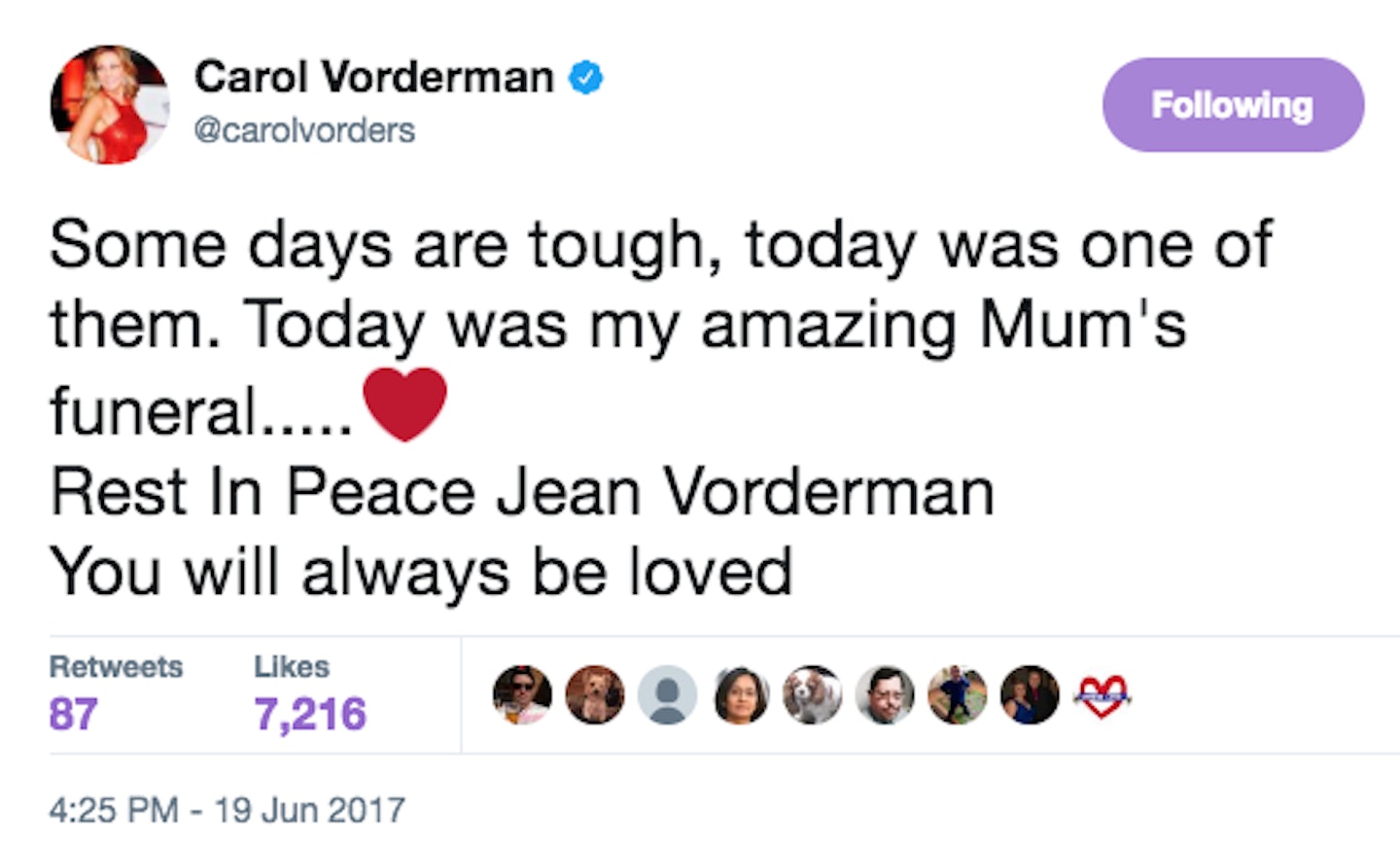 carol-vorderman-mum-jean-passed-away-died-cancer