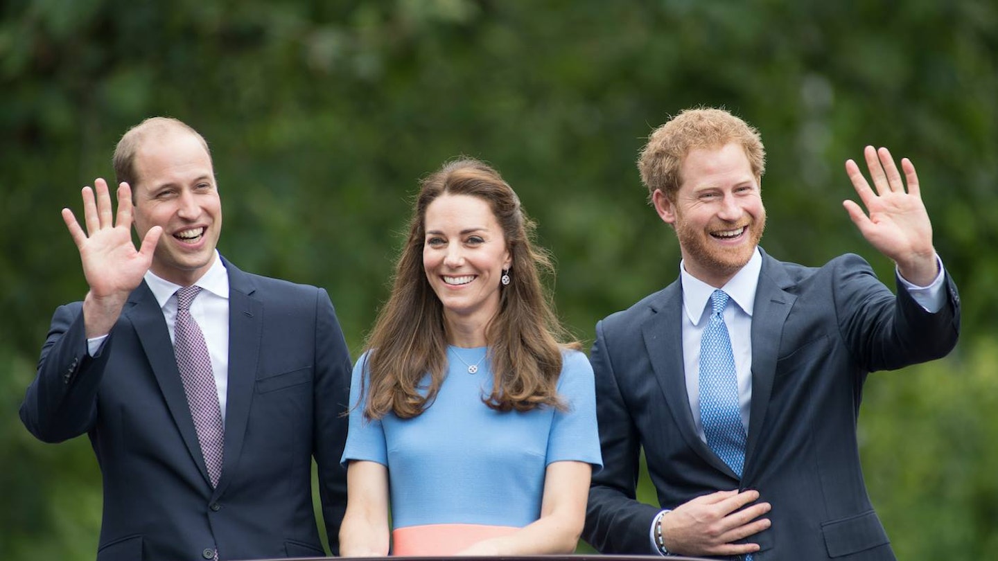 Harry, Kate and William