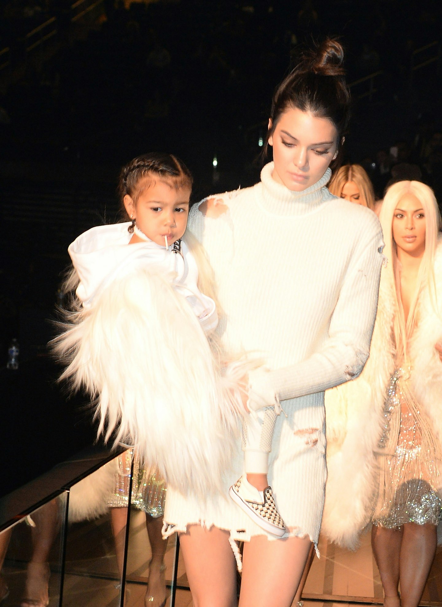 Kendall Jenner with North West