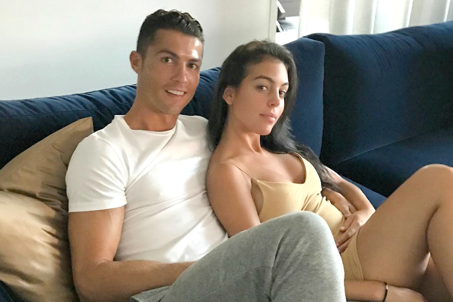 Cristiano Ronaldo and Georgina Rodriguez cosy up in a sweet snap