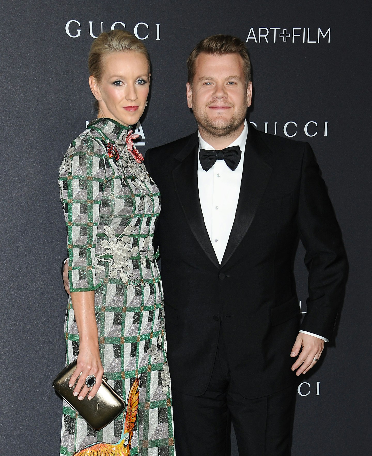 James Corden and his wife
