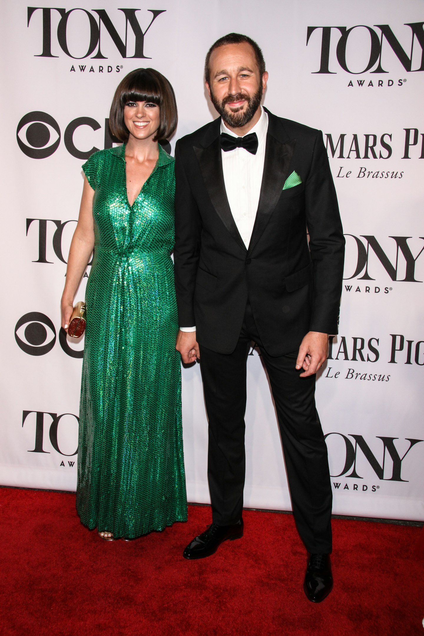 Chris with wife Dawn O'Porter