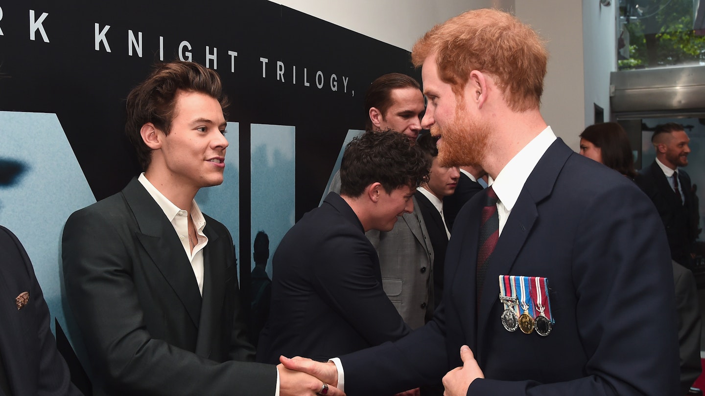 Prince Harry meets Harry Styles at the premiere of Dunkirk