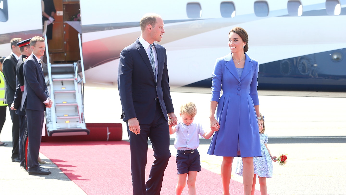 The Cambridges arrive in Germany