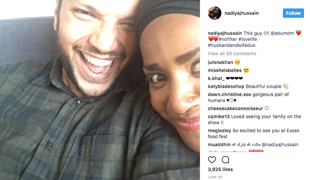 Great British Bake Off winner Nadiya Hussain only fell in love with her husband Abdal after
