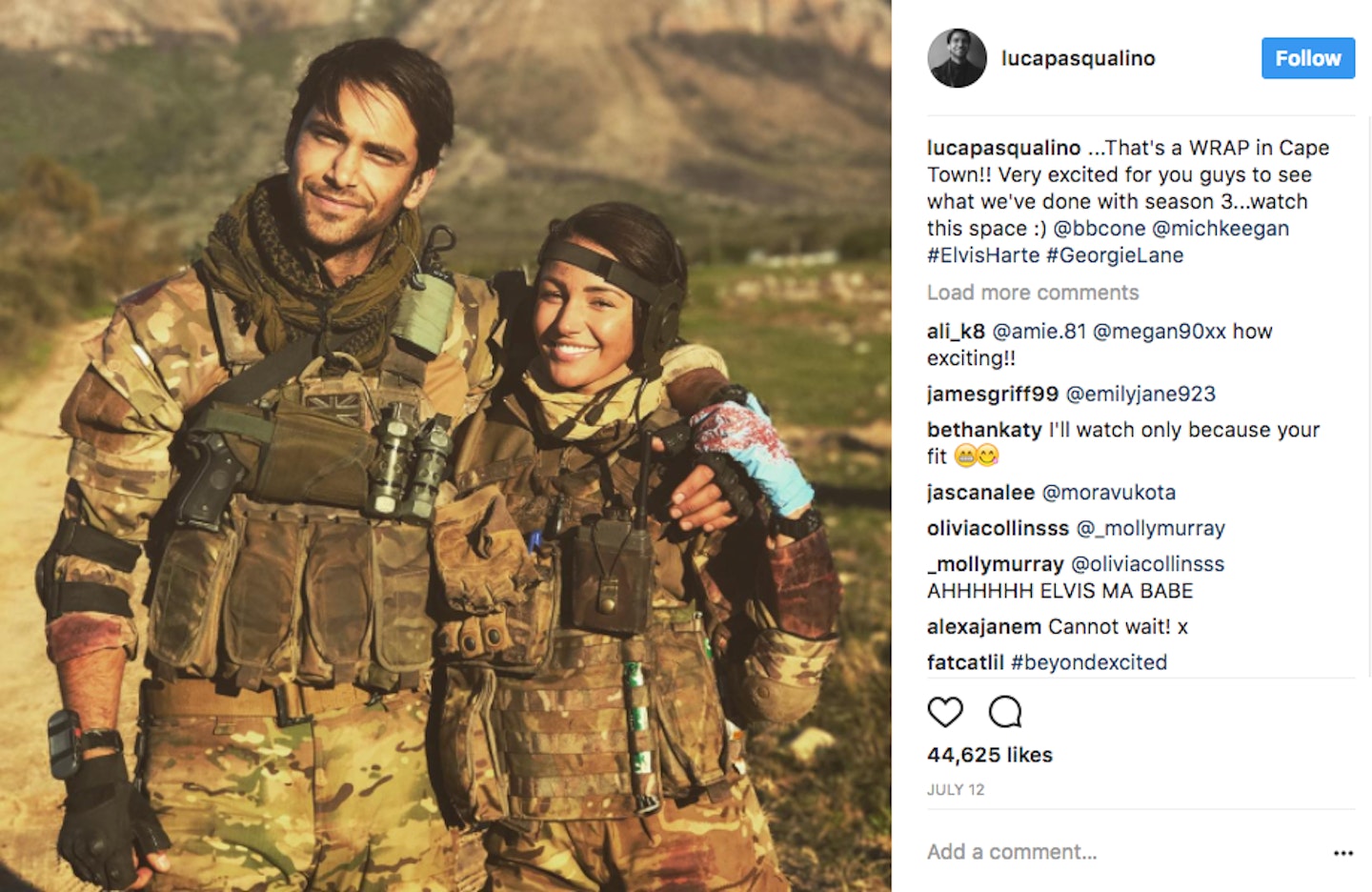 Michelle Keegan, Luke Pasqualino
