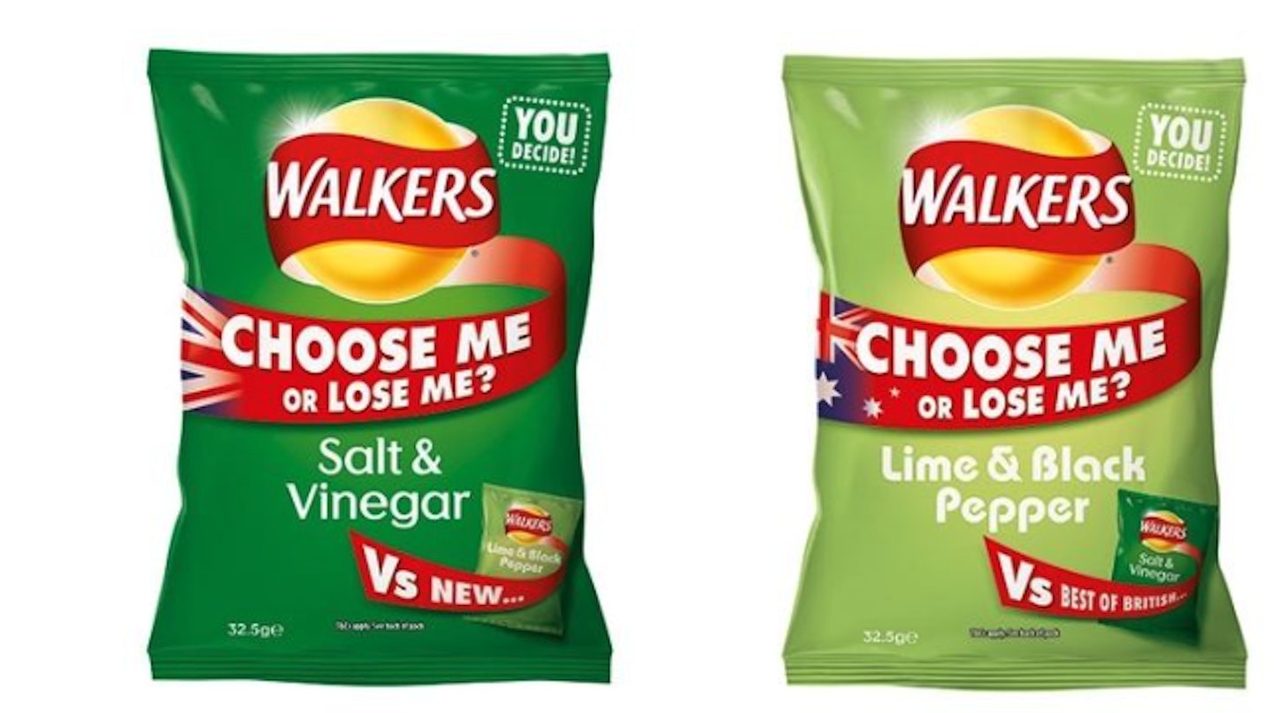 walkers crisp flavour