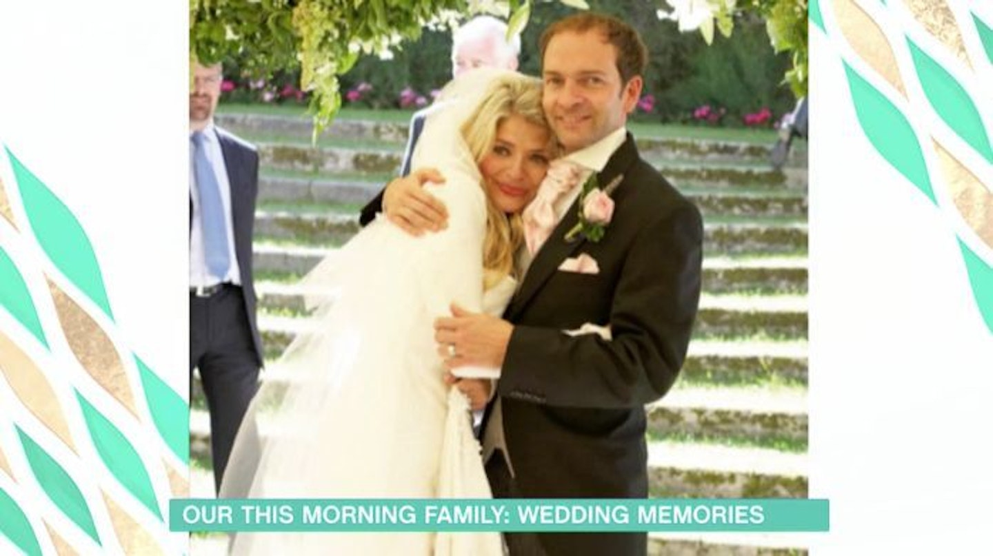 Holly Willoughby wedding day with dan baldwin