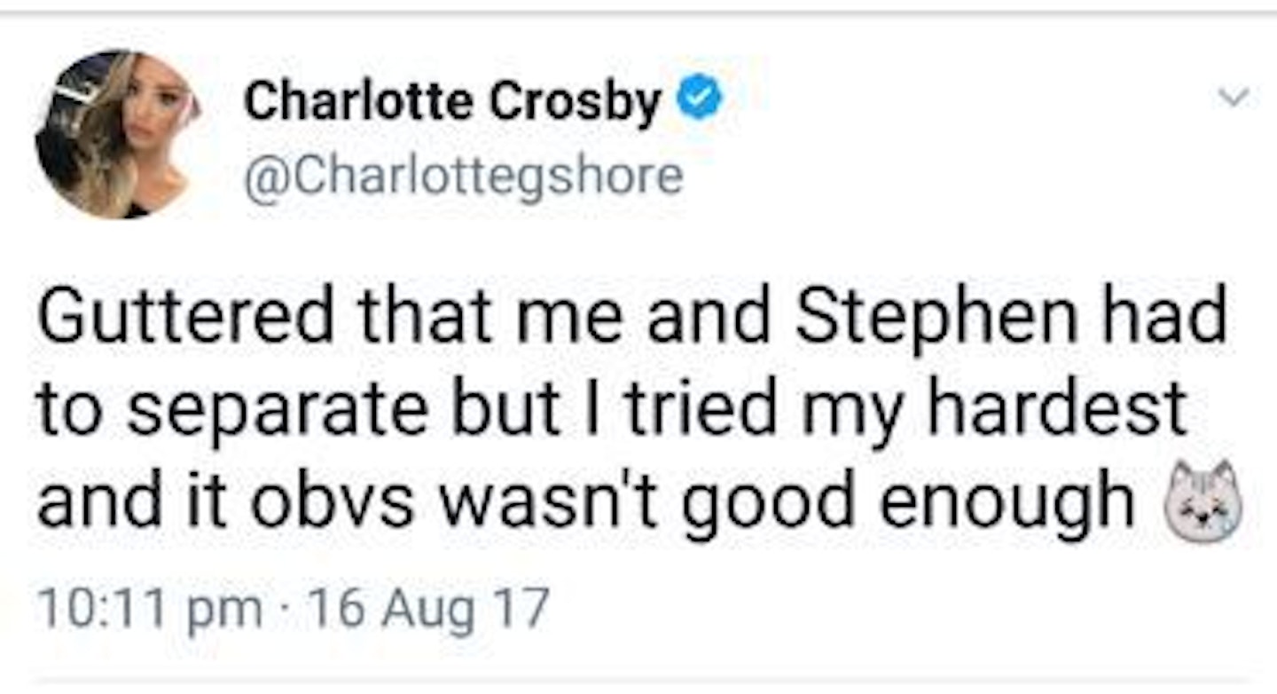 Charlotte Crosby and Stephen Bear