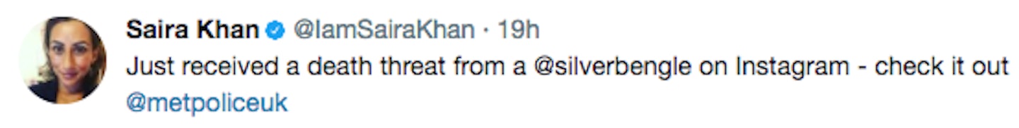 loose-women-saira-khan-report-death-threats-police
