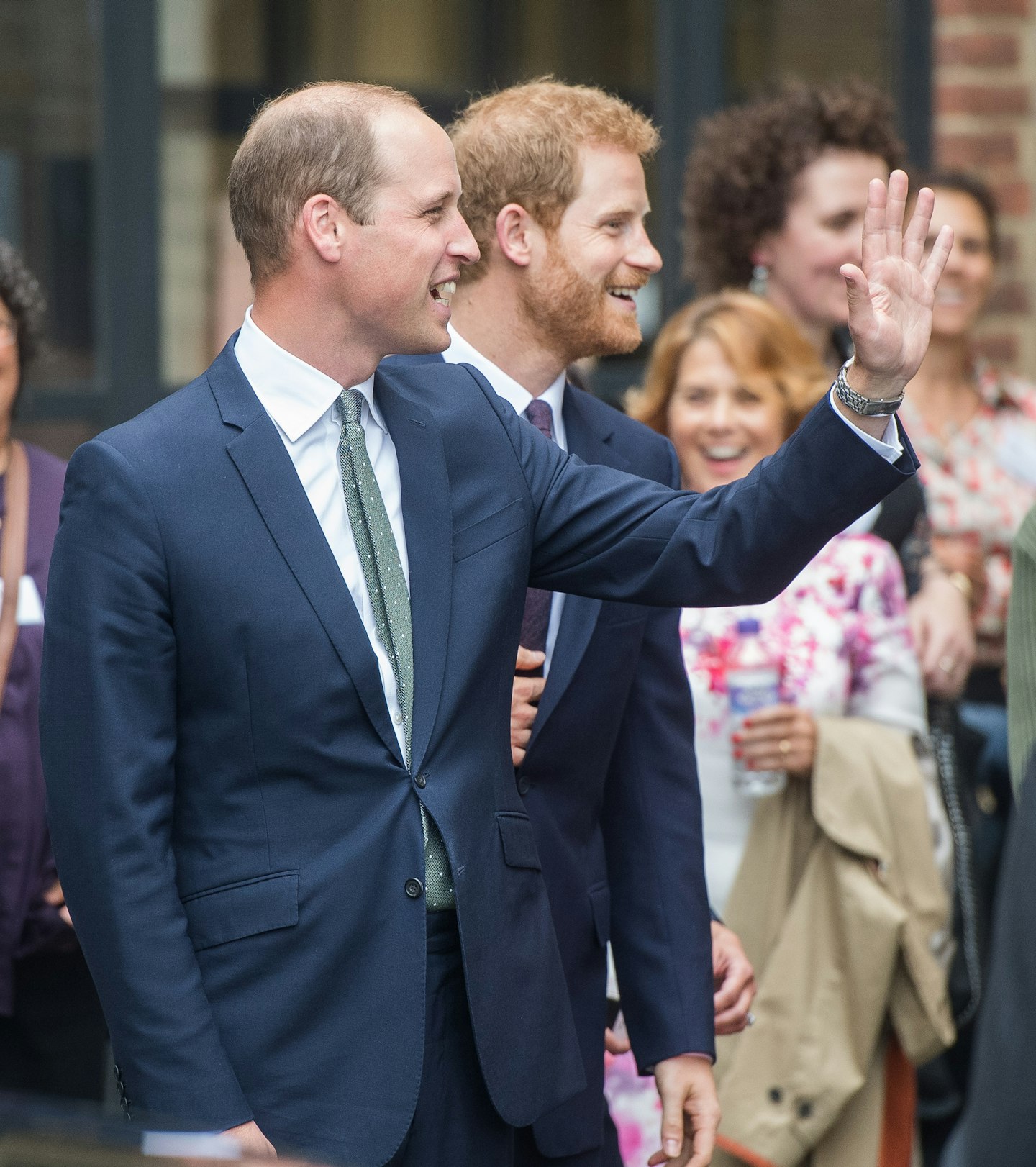 Princes William and Harry visit the Grenfell tower