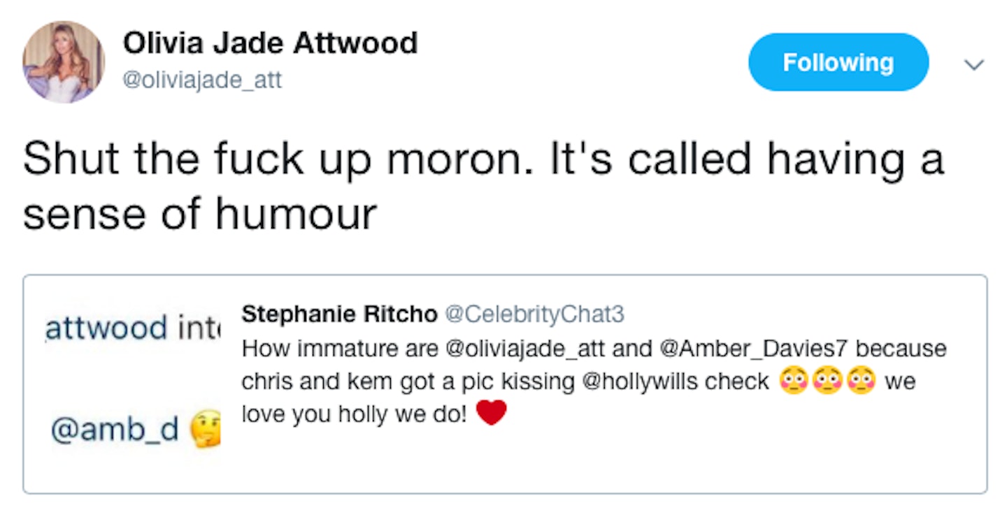 Olivia Attwood tweet