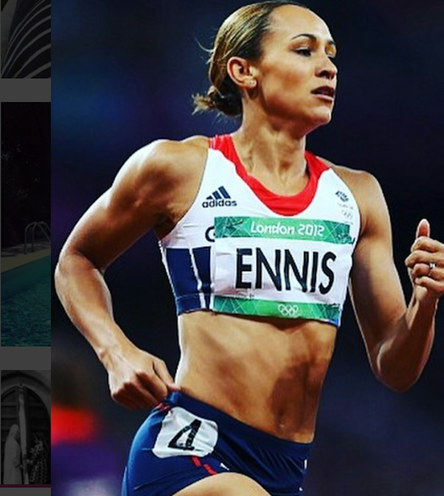 Jessica Ennis Hill competing at the 2012 Olympics