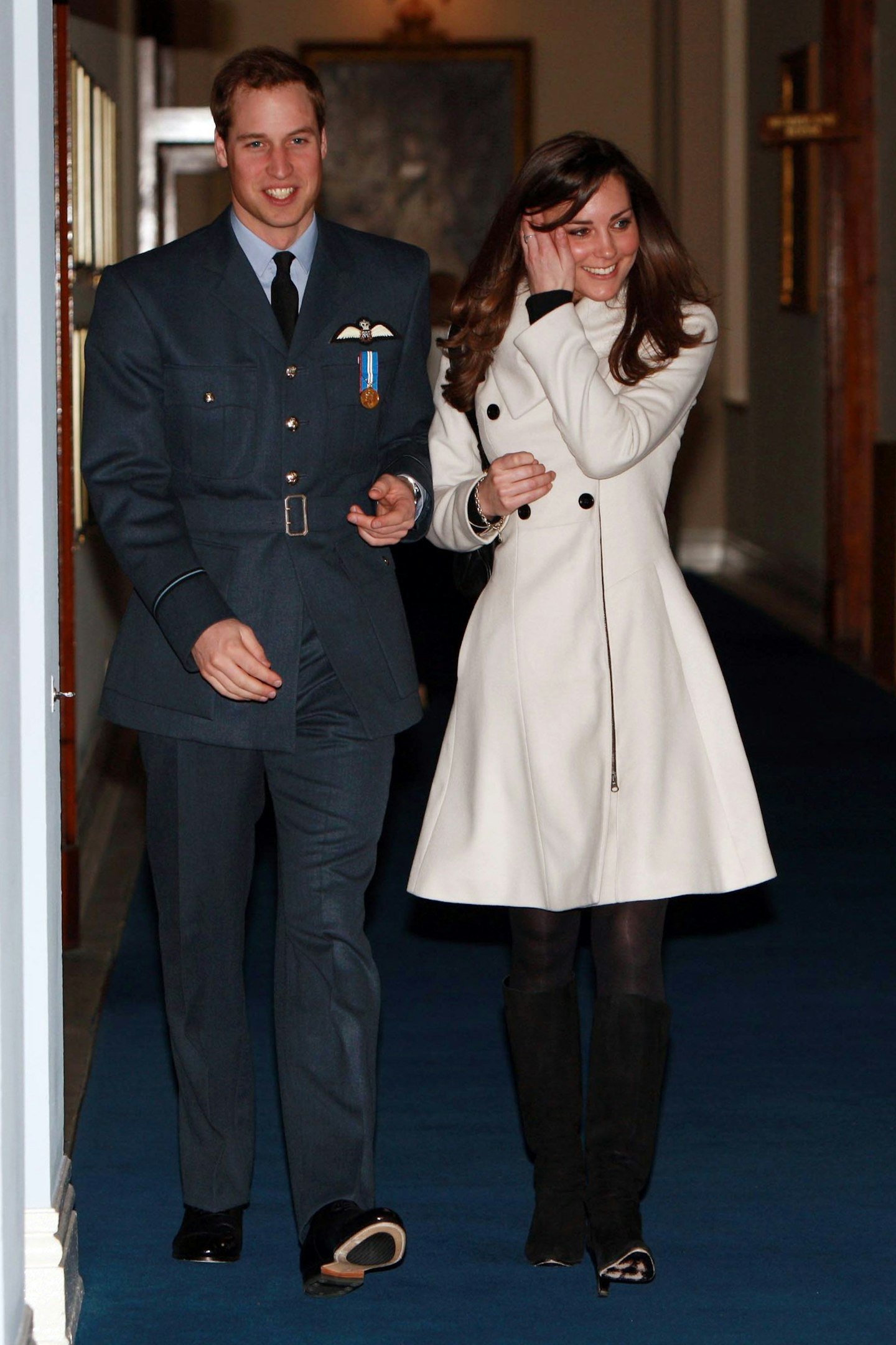 Kate Middleton accompanies Prince William to his RAF 'Wings' ceremony in 2008