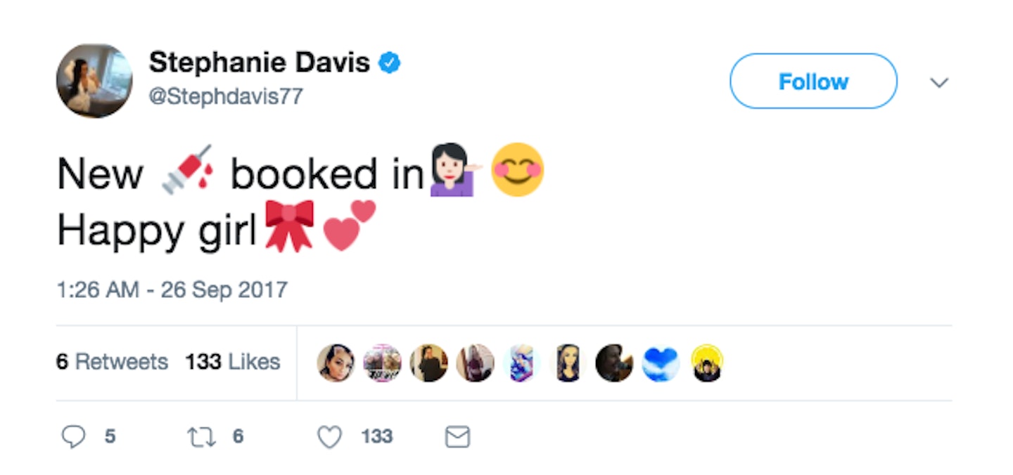 Stephanie Davis tweet
