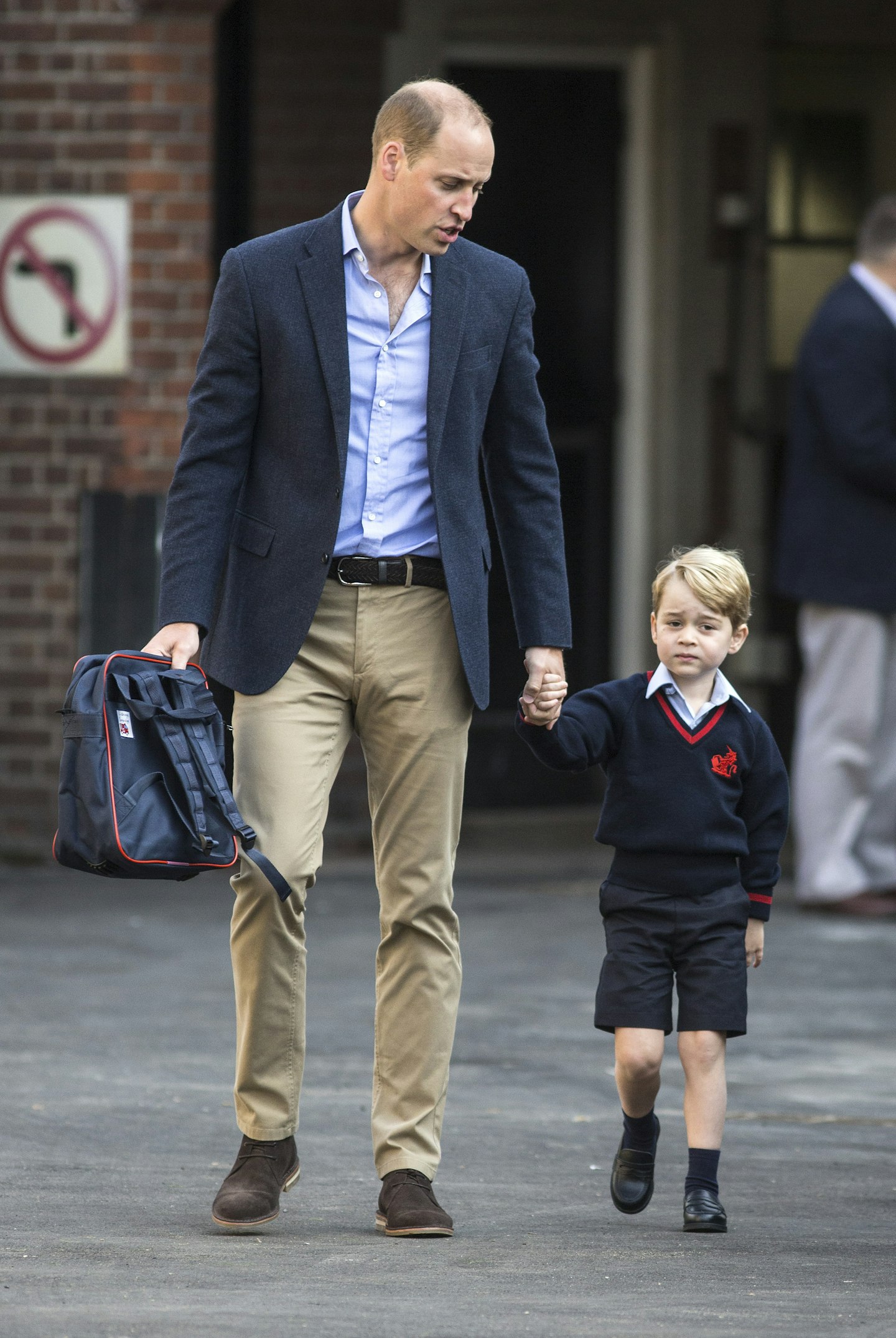 Prince George on his first day of school