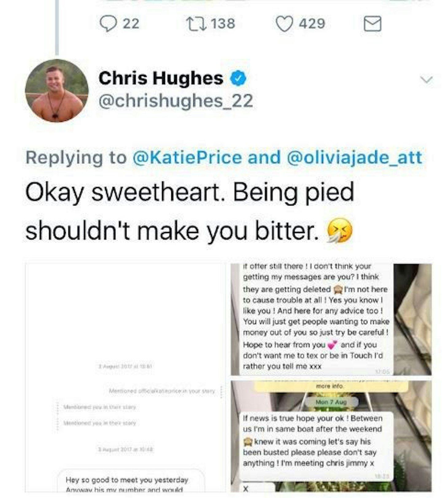 Katie Price and Chris Hughes