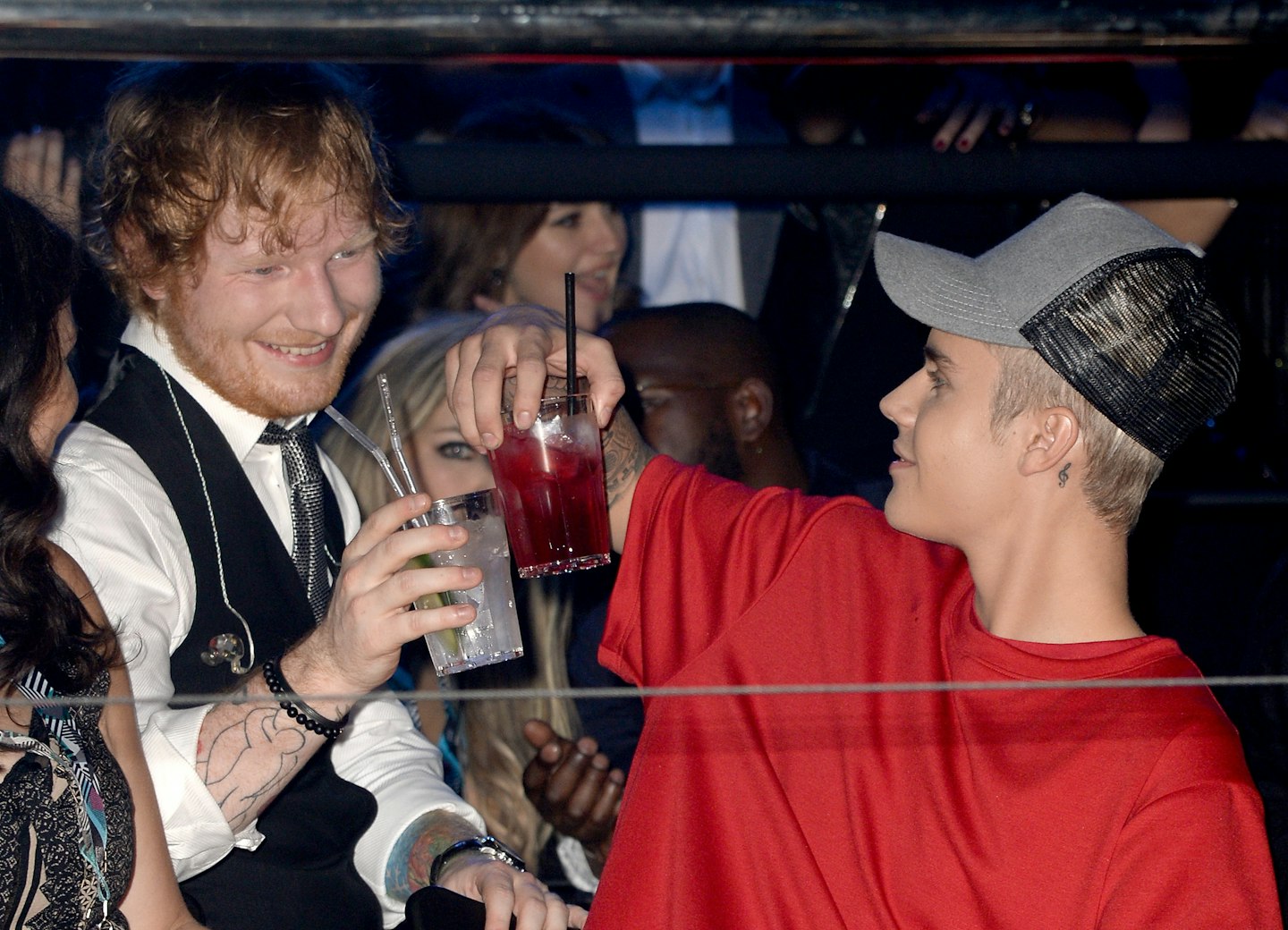 Justin Bieber and Ed Sheeran