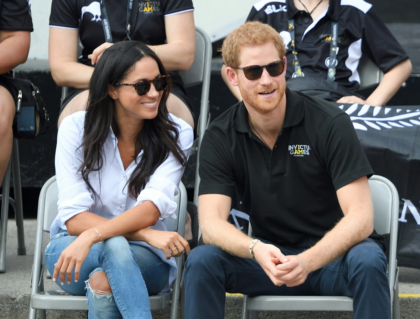 Meghan Markle and Prince Harry at the Invictus Games in 2007