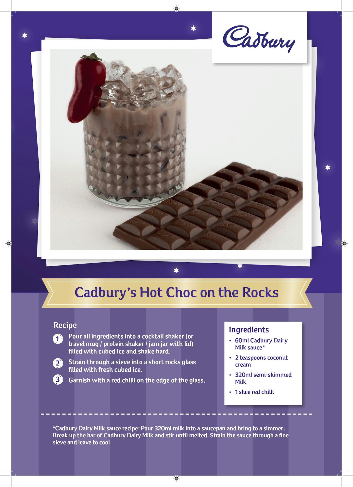 Dairy Milk's Hot Choc on the Rocks