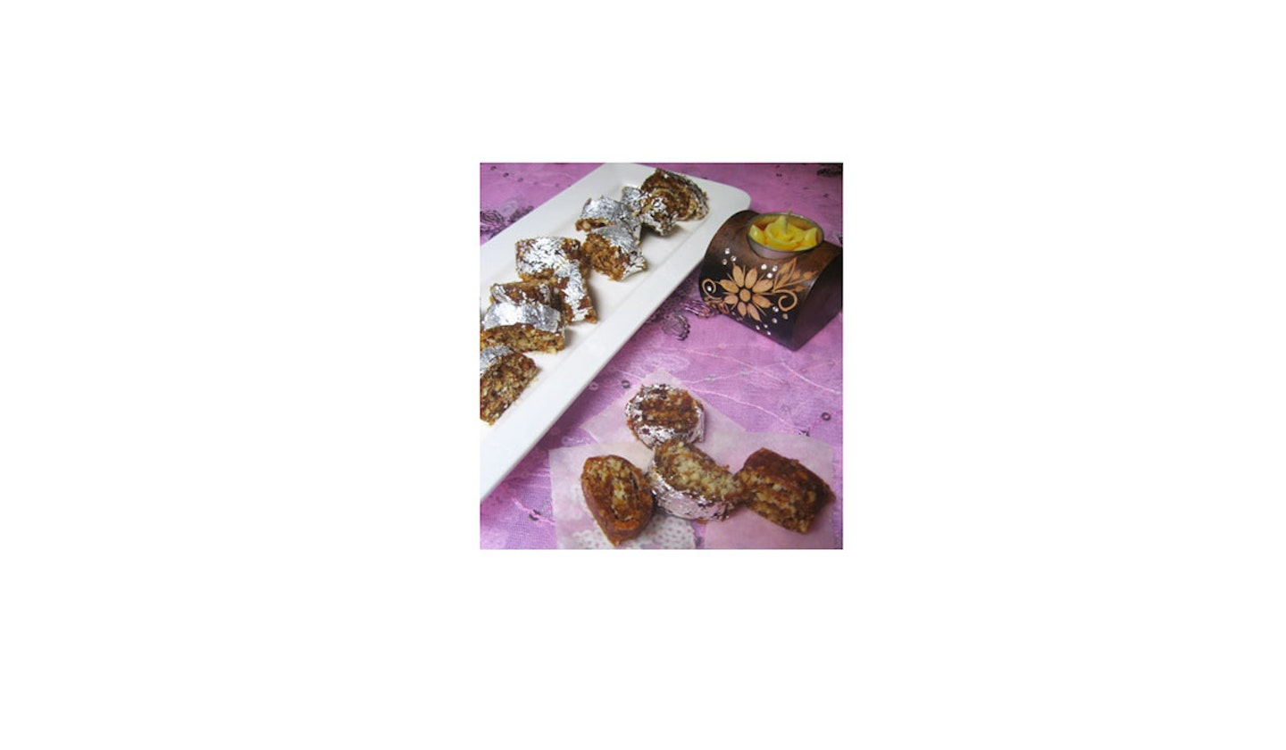 Dry Fig Dates and Nuts Roll
