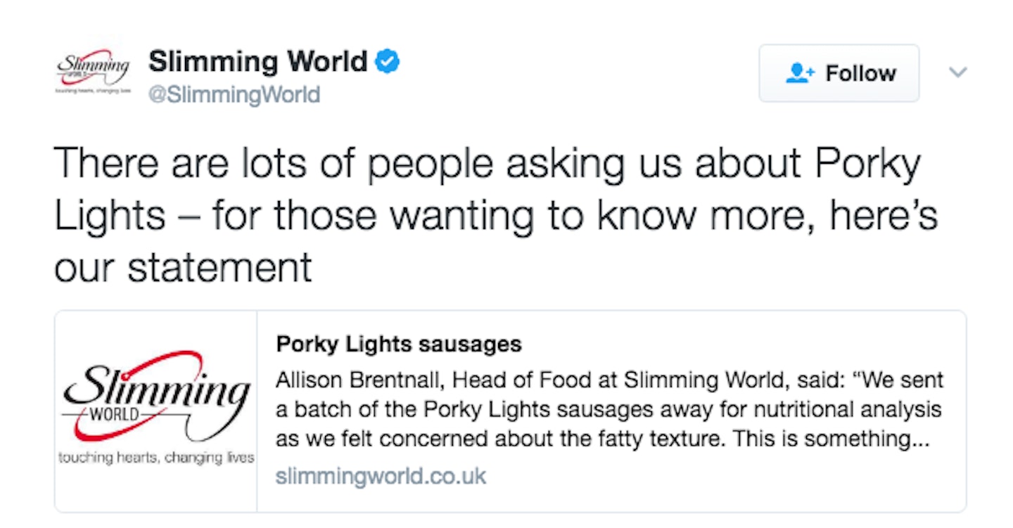Slimming World, Porky Lights