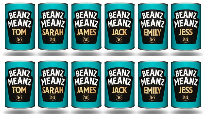 Heinx Beans Sticker You can now get PERSONALISED Heinz Baked Beans!