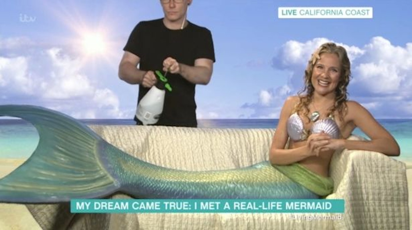 real life mermaid this morning