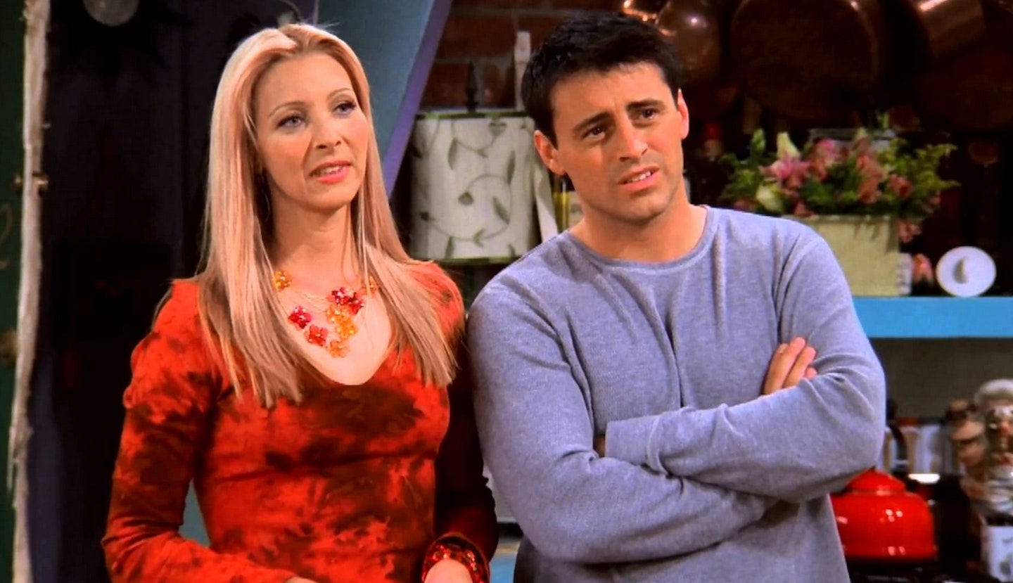 Friends Phoebe and Joey