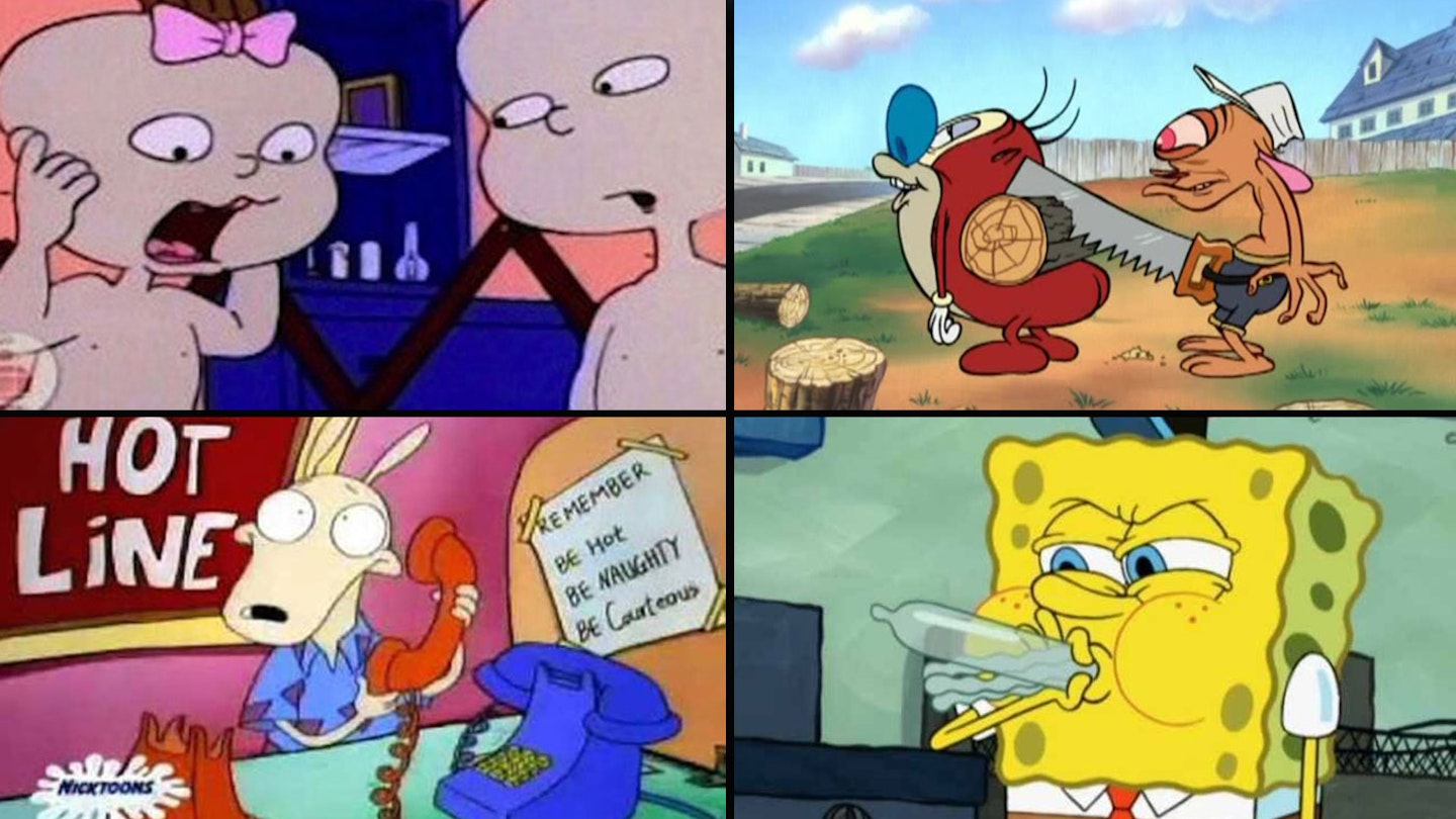 90s cartoons - adult jokes