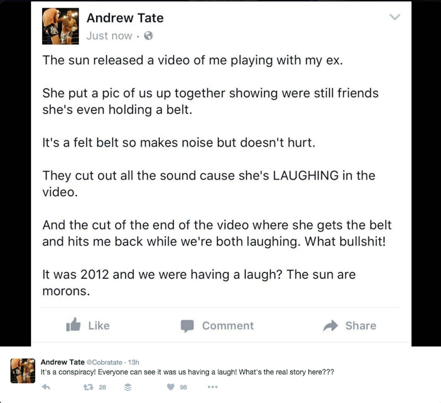andrew tate removed from Big Brother house video belting woman