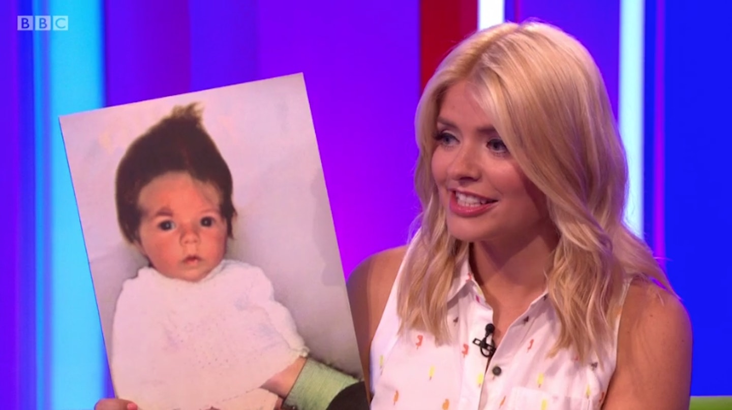 Holly Willoughby The One Show baby race
