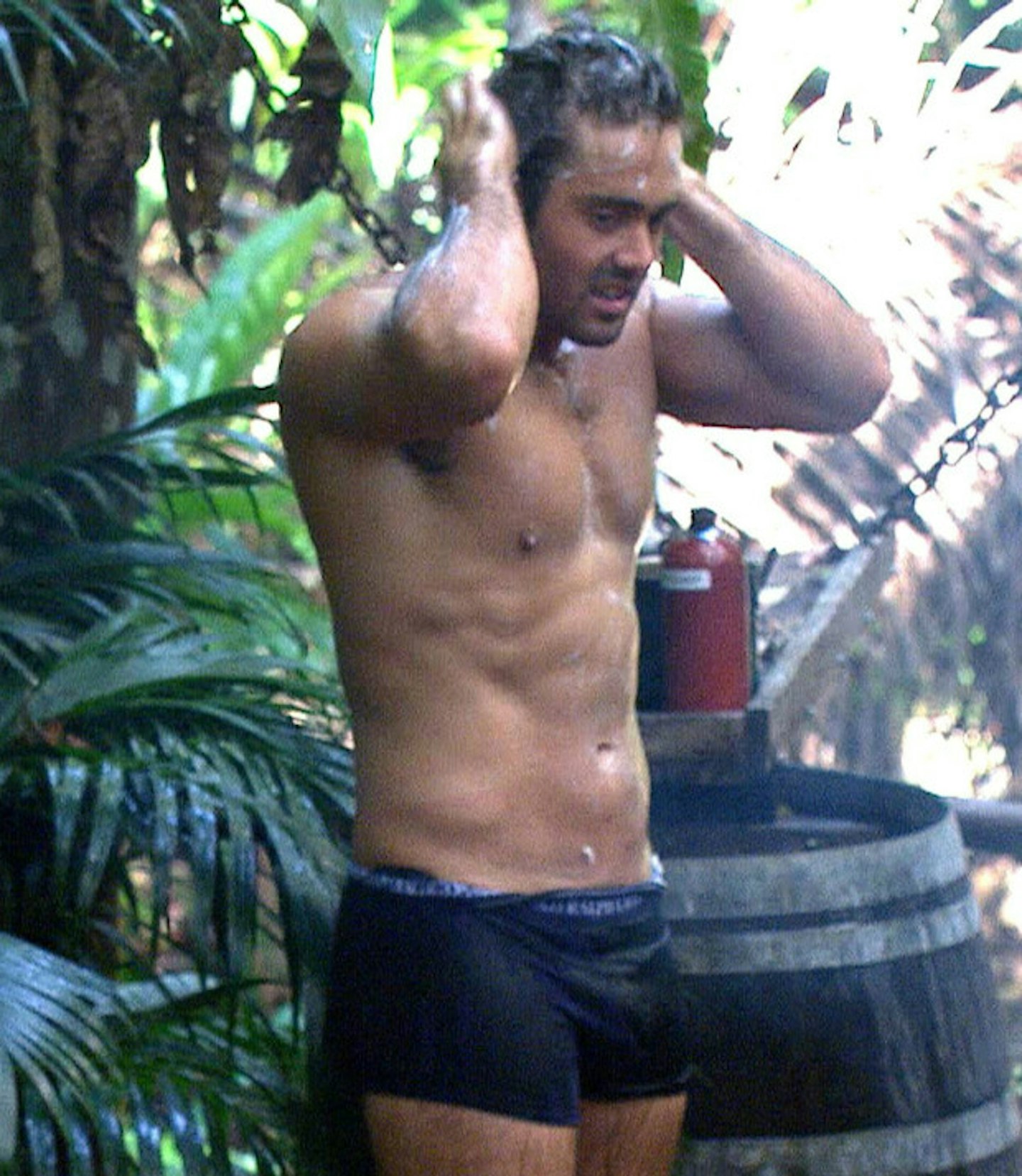 Spencer Matthews I'm A Celebrity shower scenes