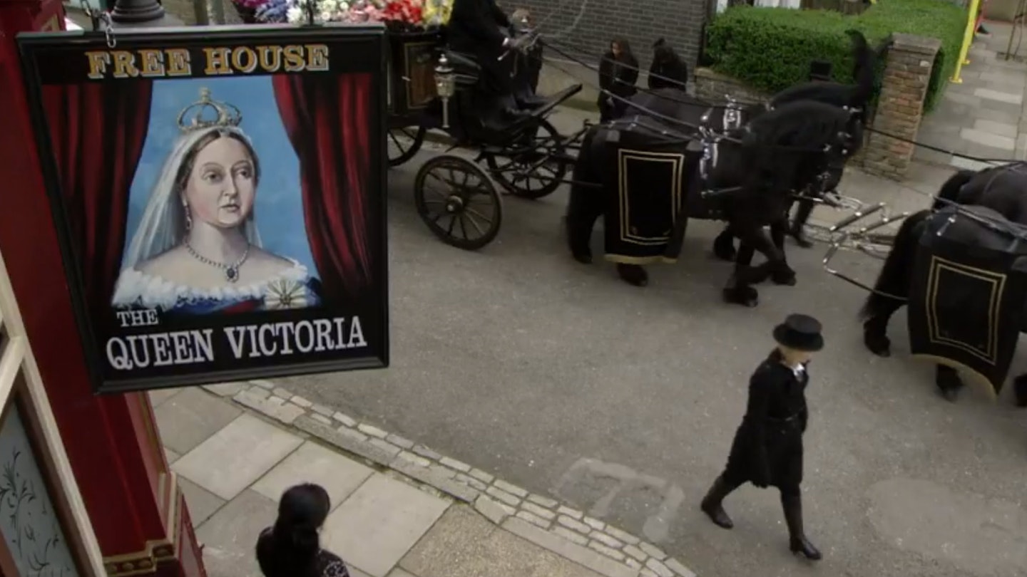 EastEnders Peggy Mitchell funeral 