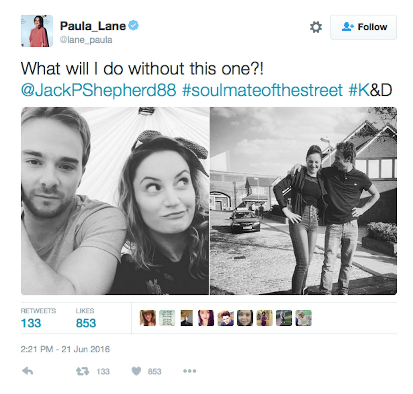 Paula Lane Tweet