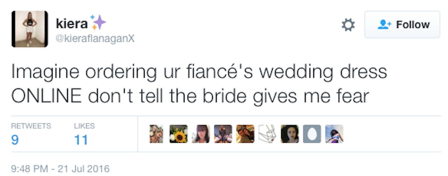 Don't tell the bride cringe