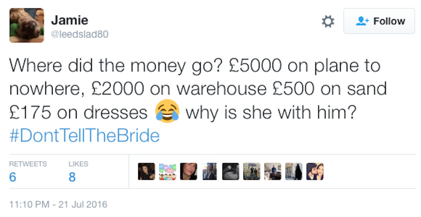 Don't tell the bride cringe