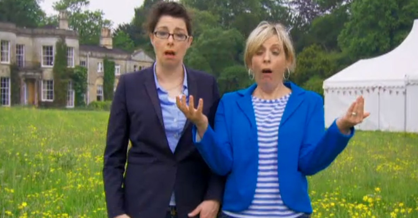 Mel Giedroyc and Sue Perkins