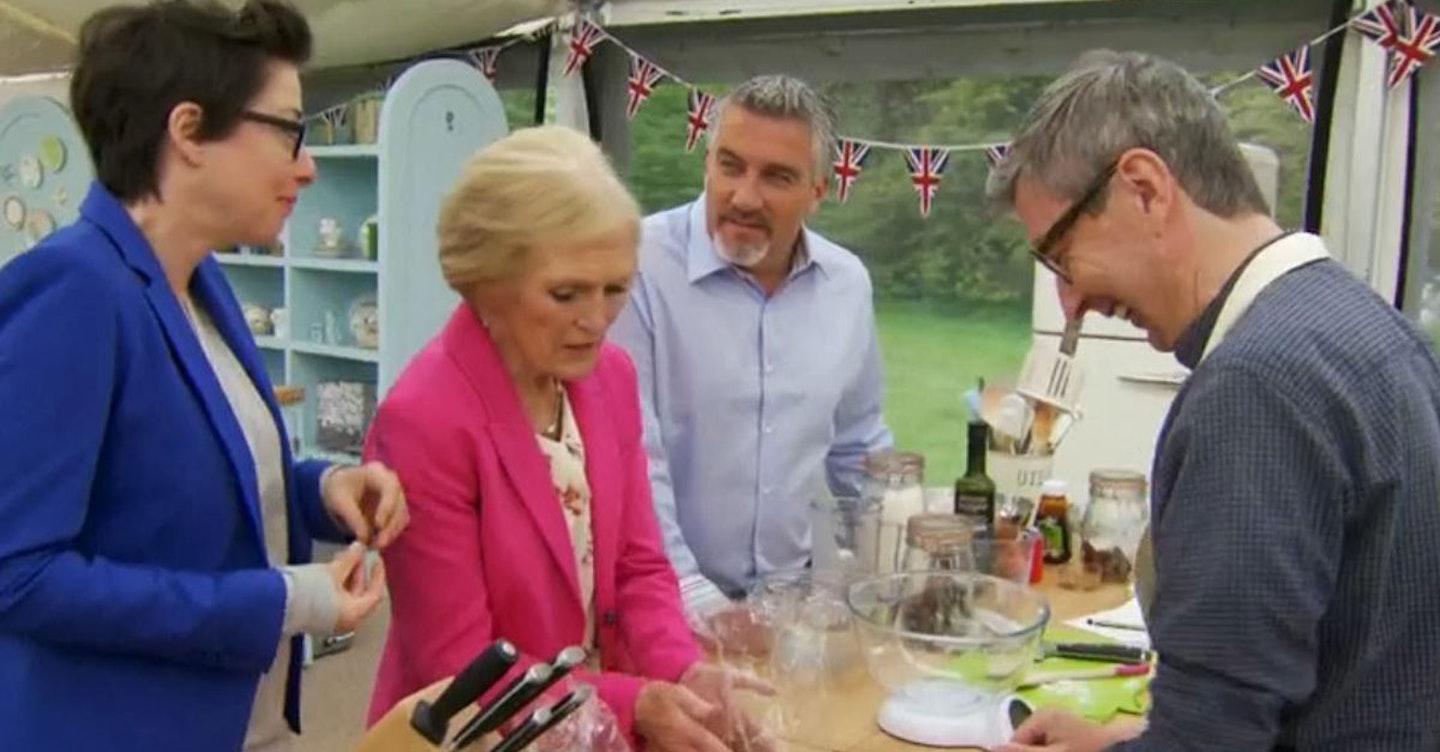 Mel Giedroyc, Paul Hollywood and Mary Berry