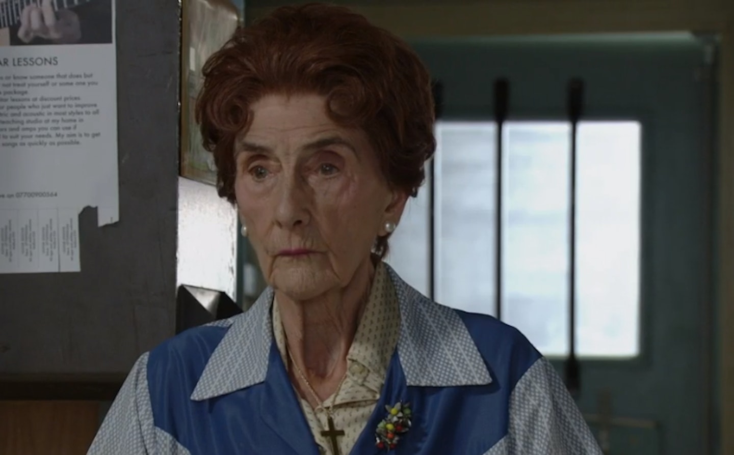 EastEnders Dot Branning receives news about launderette