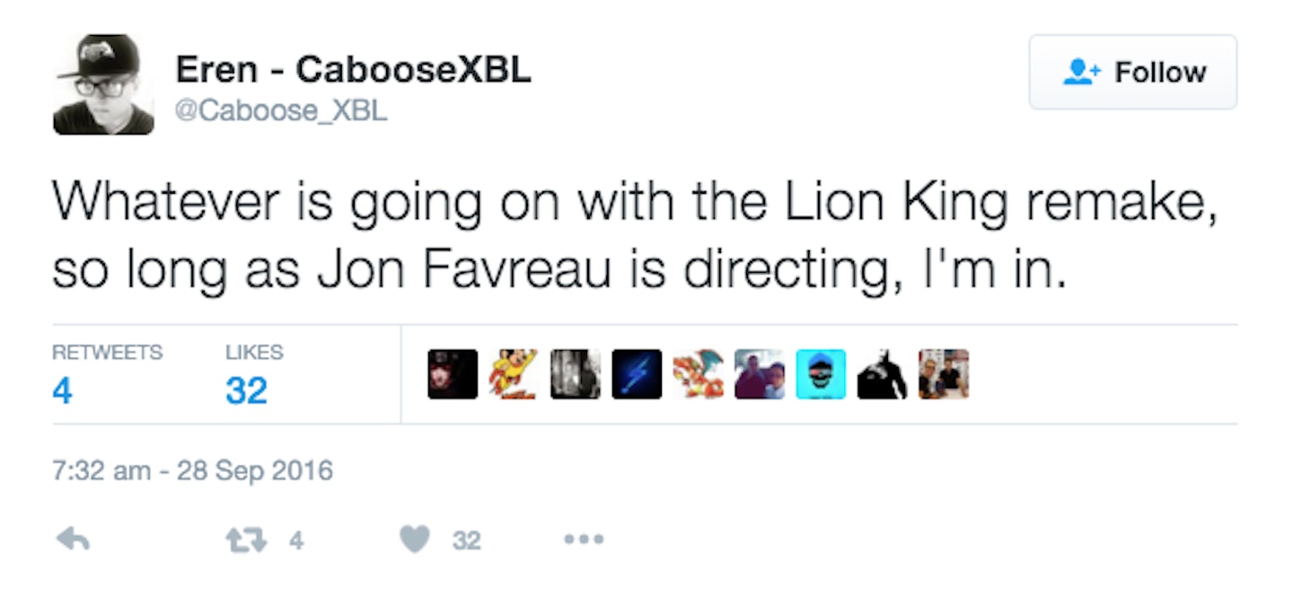 The Lion King remake tweets