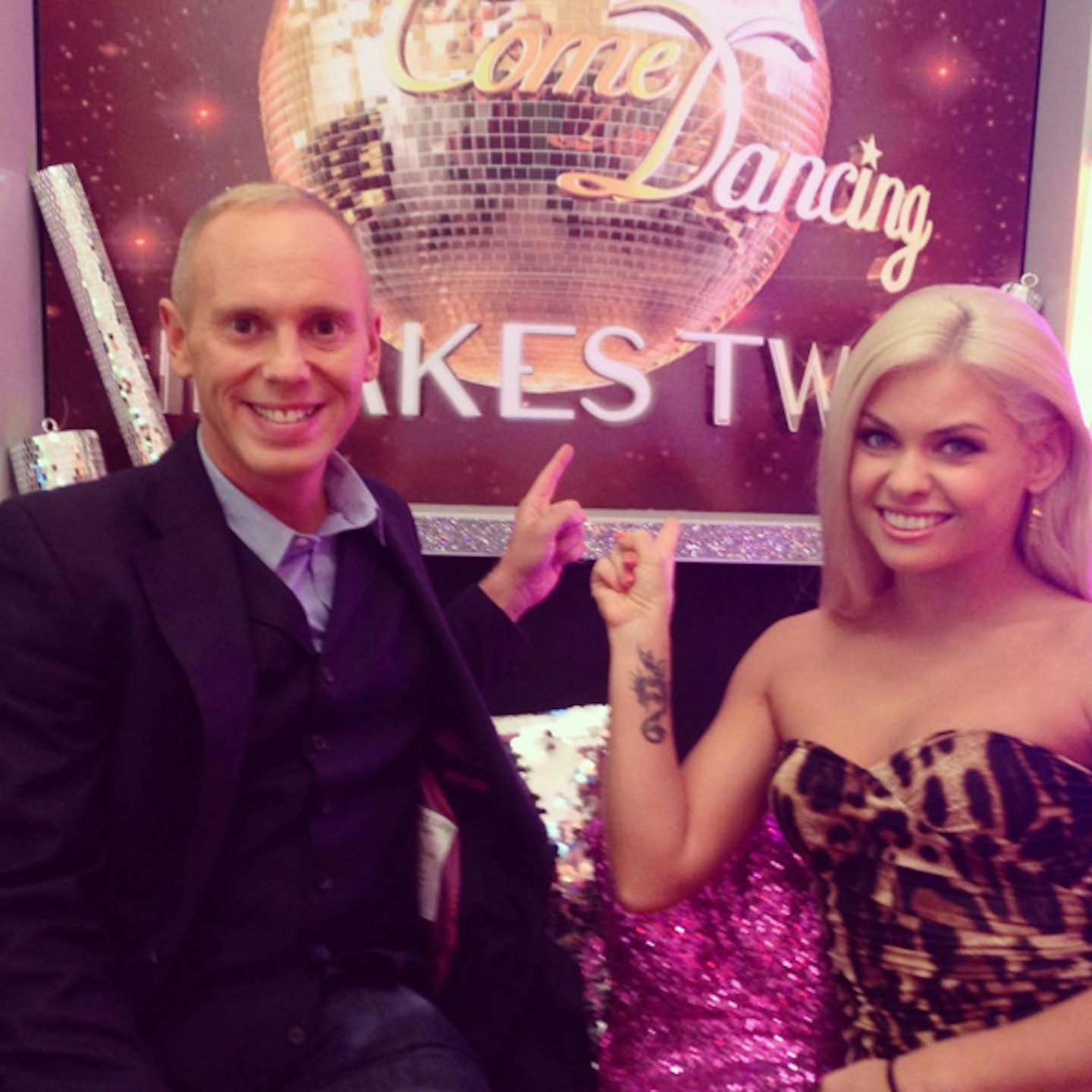 Judge Rinder and Strictly dance partner Oksana Platero