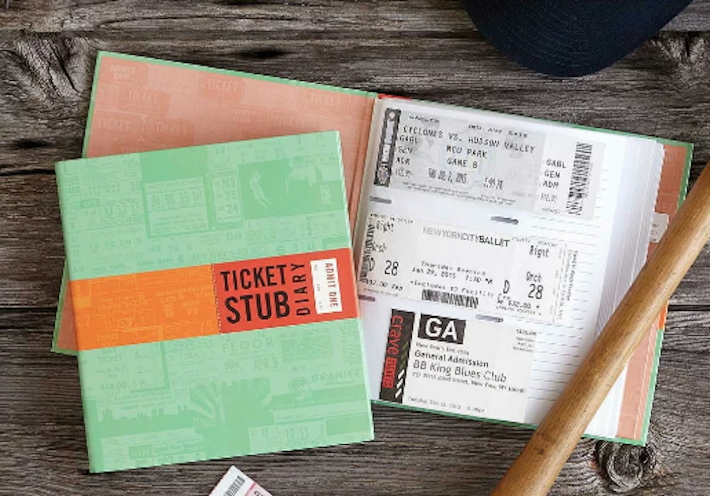 ticket stub book