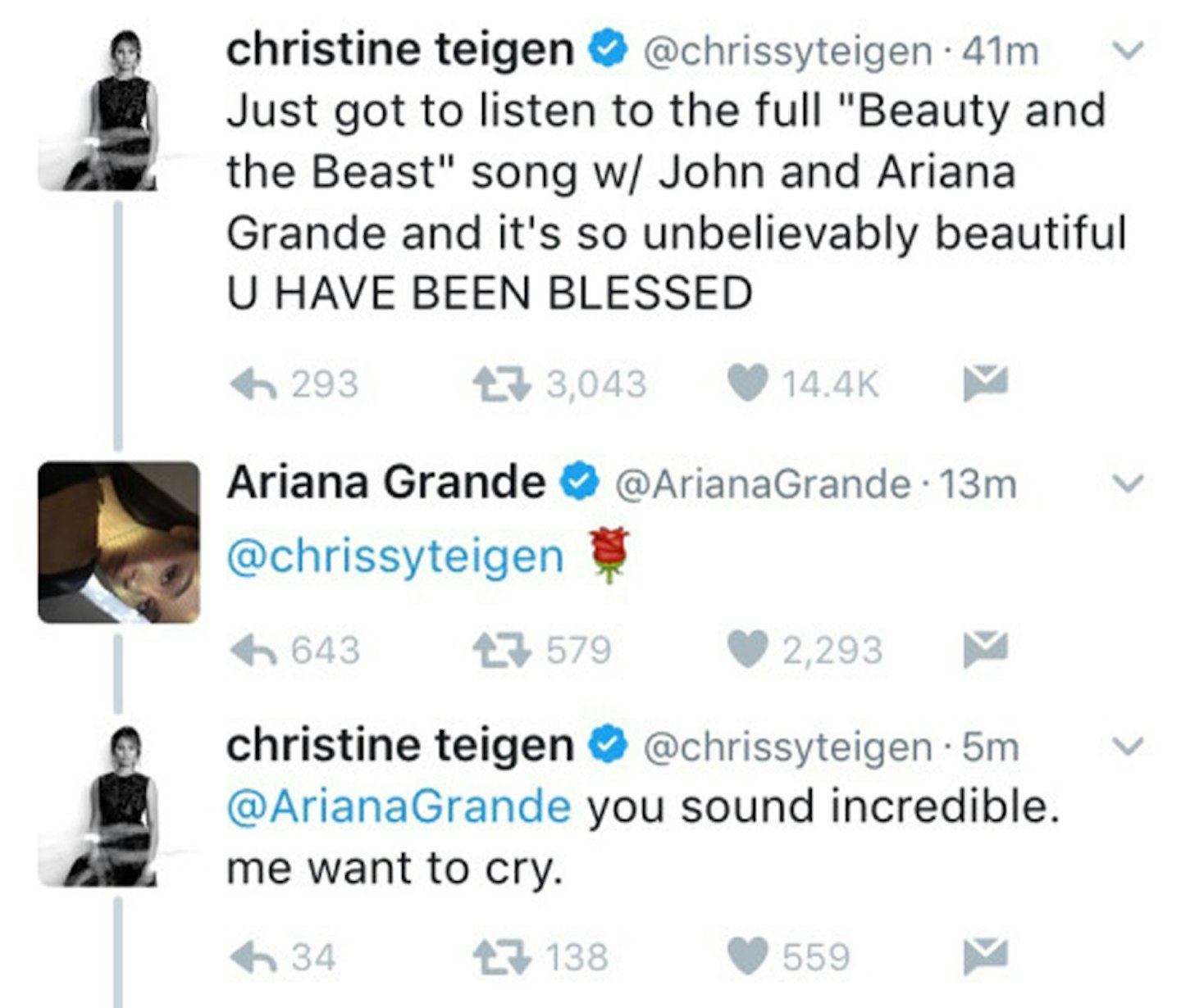 Ariana Grande and John Legend