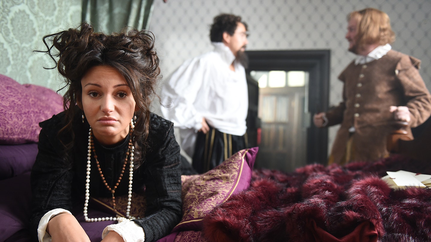 michelle-keegan-mary-queen-scots-tv-series-drunk-history-katy-brand