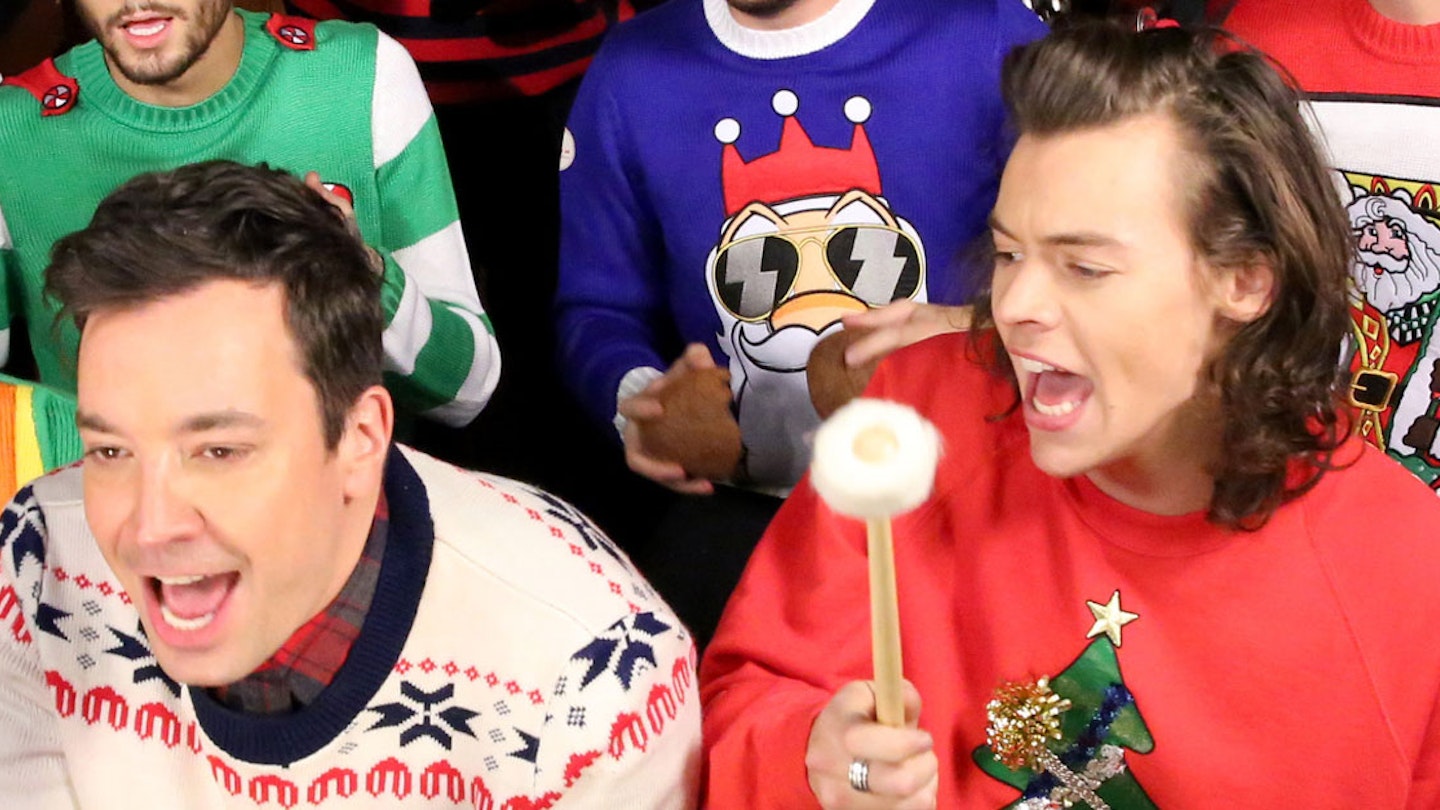 Harry Styles and Jimmy Fallon