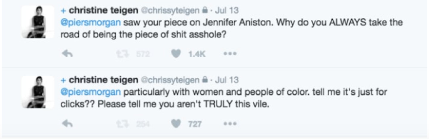 Chrissy Teigen Twitter put down